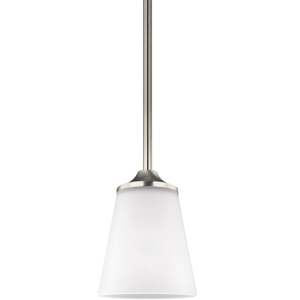 Generation Lighting Canada - One Light Mini-Pendant - Hanford - Brushed Nickel- Union Lighting Luminaires Decor