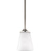 Generation Lighting Canada - One Light Mini-Pendant - Hanford - Brushed Nickel- Union Lighting Luminaires Decor