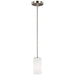 Generation Lighting Canada - One Light Mini-Pendant - Alturas - Brushed Nickel- Union Lighting Luminaires Decor