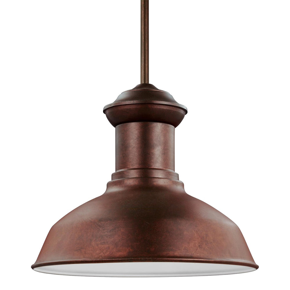 Generation Lighting Canada - One Light Outdoor Pendant - Fredricksburg - Weathered Copper- Union Lighting Luminaires Decor