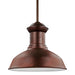 Generation Lighting Canada - One Light Outdoor Pendant - Fredricksburg - Weathered Copper- Union Lighting Luminaires Decor