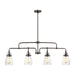 Generation Lighting Canada - Four Light Island Pendant - Belton - Bronze- Union Lighting Luminaires Decor