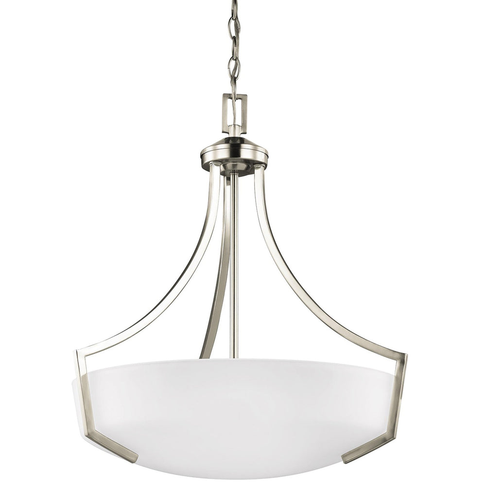 Generation Lighting Canada - Three Light Pendant - Hanford - Brushed Nickel- Union Lighting Luminaires Decor
