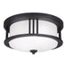 Generation Lighting Canada - Two Light Outdoor Flush Mount - Crowell - Black- Union Lighting Luminaires Decor