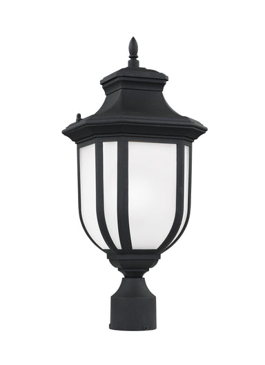 Generation Lighting Canada - One Light Outdoor Post Lantern - Childress - Black- Union Lighting Luminaires Decor