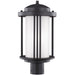 Generation Lighting Canada - One Light Outdoor Post Lantern - Crowell - Black- Union Lighting Luminaires Decor
