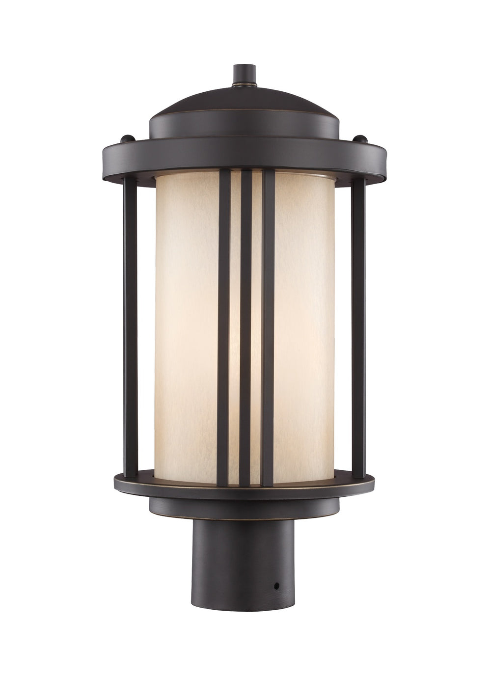 Generation Lighting Canada - One Light Outdoor Post Lantern - Crowell - Antique Bronze- Union Lighting Luminaires Decor