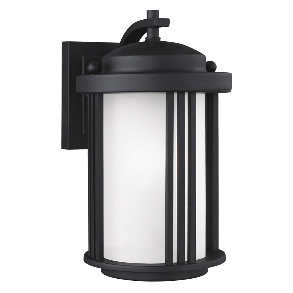 Generation Lighting Canada - One Light Outdoor Wall Lantern - Crowell - Black- Union Lighting Luminaires Decor