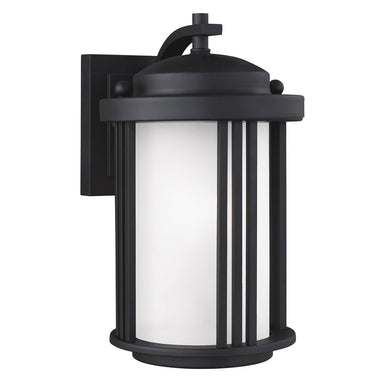 Generation Lighting Canada - One Light Outdoor Wall Lantern - Crowell - Black- Union Lighting Luminaires Decor