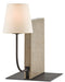 Currey and Company - One Light Table Lamp - Oldknow Bookcase Lamp - Polished Concrete/Aged Steel- Union Lighting Luminaires Decor