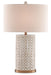Currey and Company - One Light Table Lamp - Bellemeade - Ivory/Antique Brass- Union Lighting Luminaires Decor