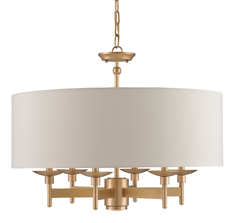 Currey and Company - Seven Light Chandelier - Bering - Antique Brass- Union Lighting Luminaires Decor