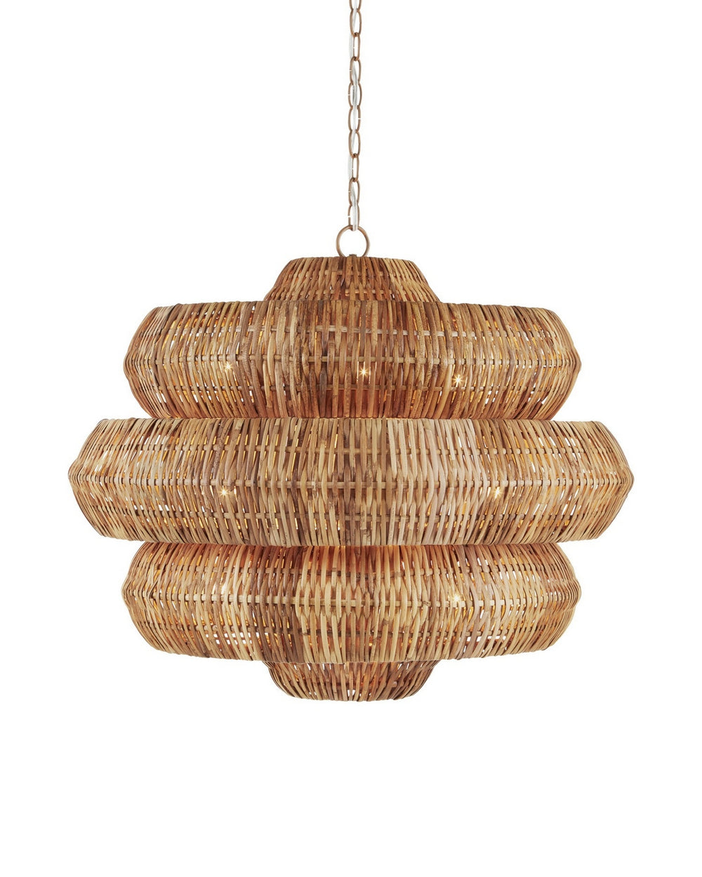 Currey and Company - Nine Light Chandelier - Antibes - Natural/Khaki- Union Lighting Luminaires Decor