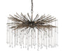 Currey and Company - Six Light Chandelier - Fen Collection - Cupertino- Union Lighting Luminaires Decor