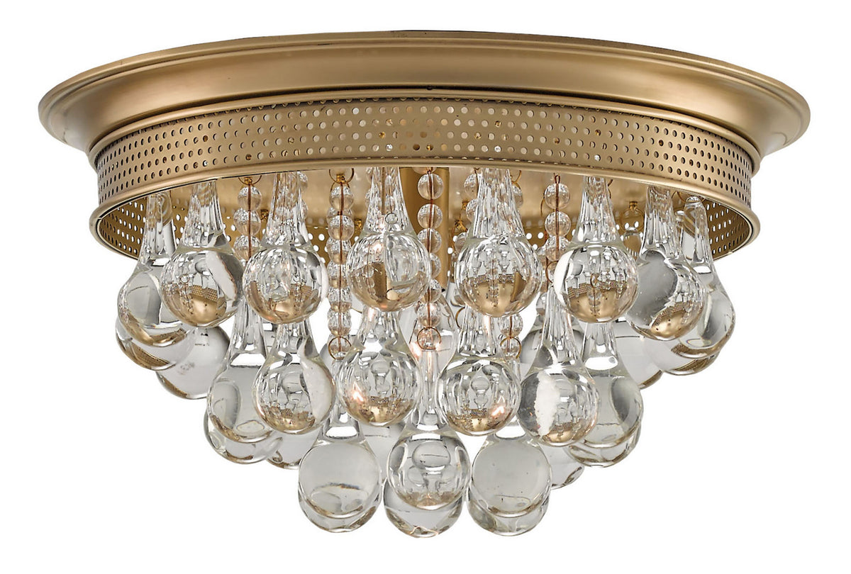 Currey and Company - One Light Flush Mount - Worthing — Union Lighting ...