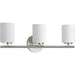 Progress Canada - Three Light Bath Bracket - Replay - Brushed Nickel- Union Lighting Luminaires Decor