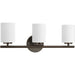 Progress Canada - Three Light Bath Bracket - Replay - Antique Bronze- Union Lighting Luminaires Decor