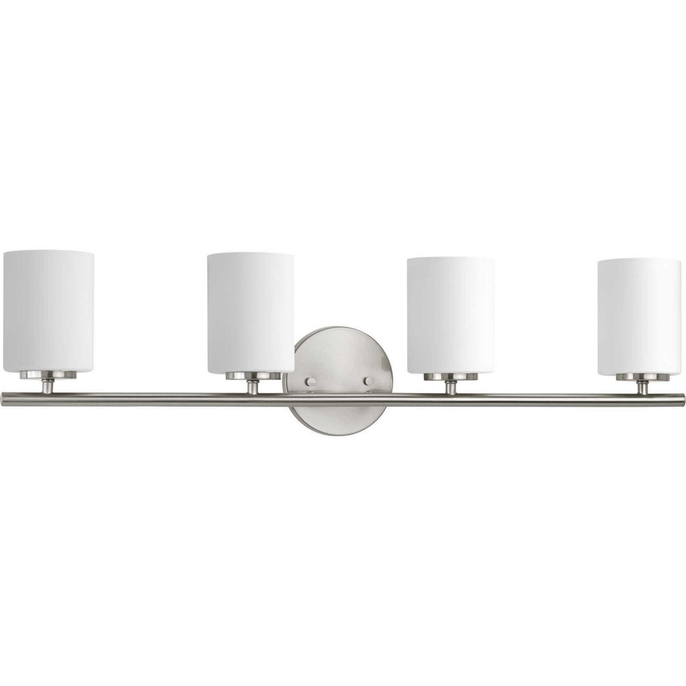 Progress Canada - Four Light Bath Bracket - Replay - Brushed Nickel- Union Lighting Luminaires Decor