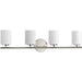 Progress Canada - Four Light Bath Bracket - Replay - Polished Nickel- Union Lighting Luminaires Decor