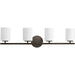 Progress Canada - Four Light Bath Bracket - Replay - Antique Bronze- Union Lighting Luminaires Decor