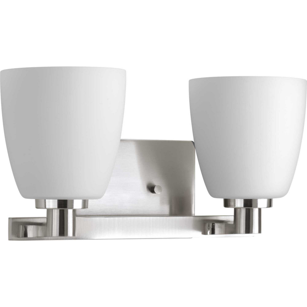 Progress Canada - Two Light Bath Bracket - Fleet - Brushed Nickel- Union Lighting Luminaires Decor