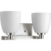 Progress Canada - Two Light Bath Bracket - Fleet - Brushed Nickel- Union Lighting Luminaires Decor