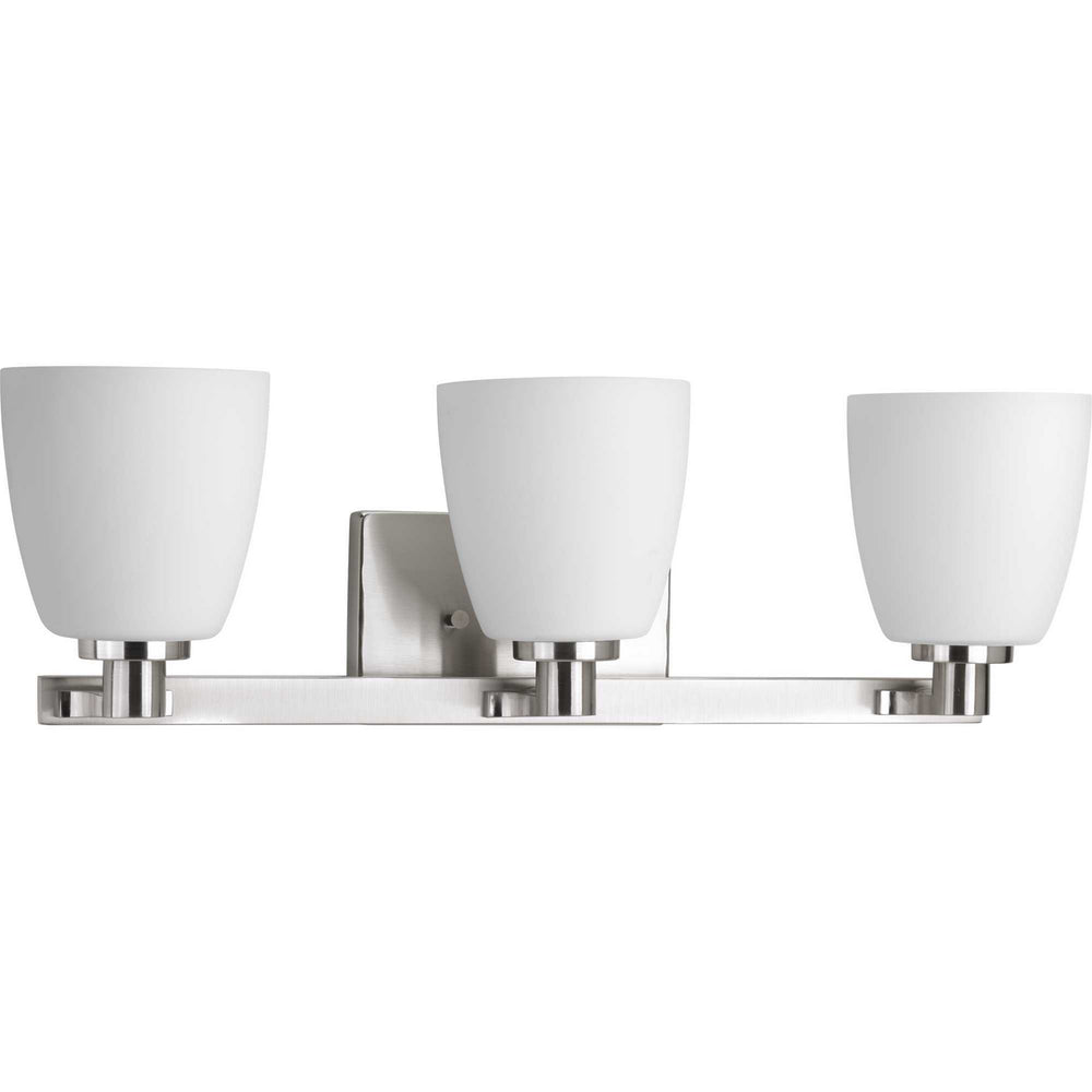 Progress Canada - Three Light Bath Bracket - Fleet - Brushed Nickel- Union Lighting Luminaires Decor
