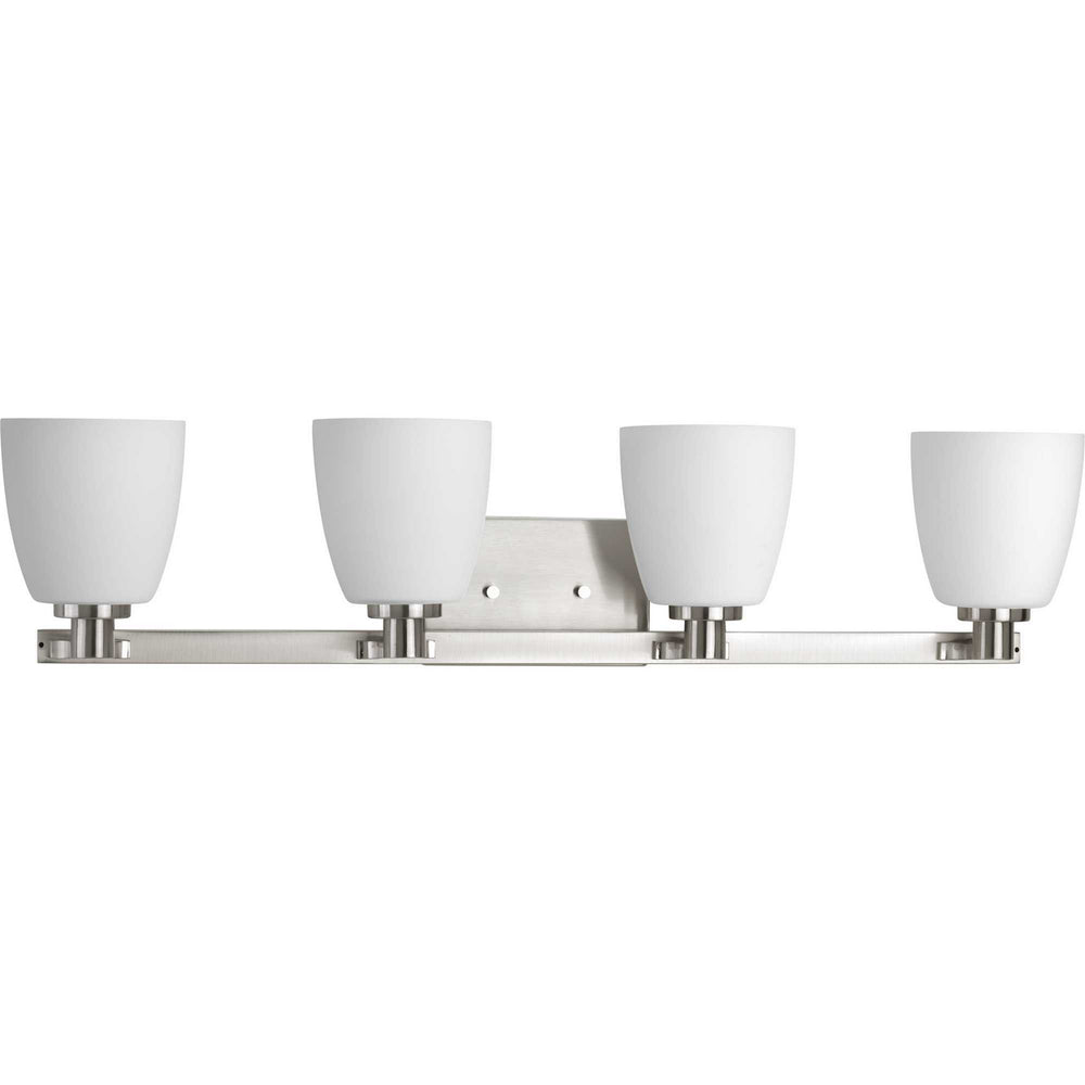 Progress Canada - Four Light Bath Bracket - Fleet - Brushed Nickel- Union Lighting Luminaires Decor