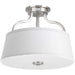 Progress Canada - Two Light Semi-Flush Mount - Arden - Brushed Nickel- Union Lighting Luminaires Decor
