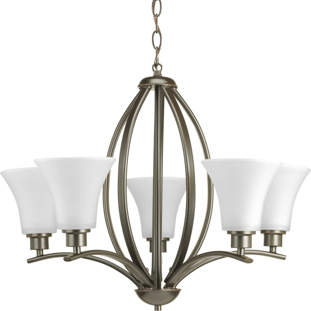 Progress Canada - Five Light Chandelier - Joy - Antique Bronze- Union Lighting Luminaires Decor