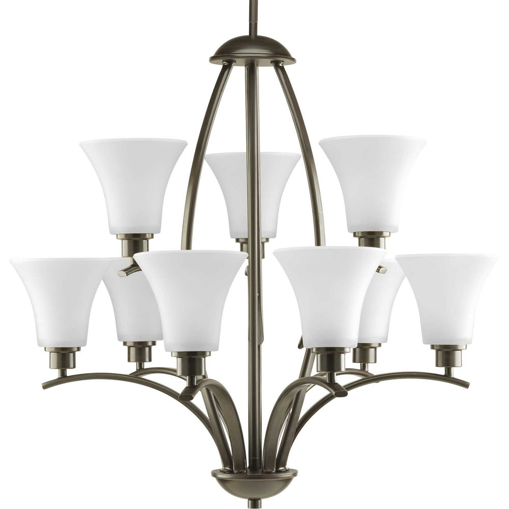 Progress Canada - Nine Light Chandelier - Joy - Antique Bronze- Union Lighting Luminaires Decor