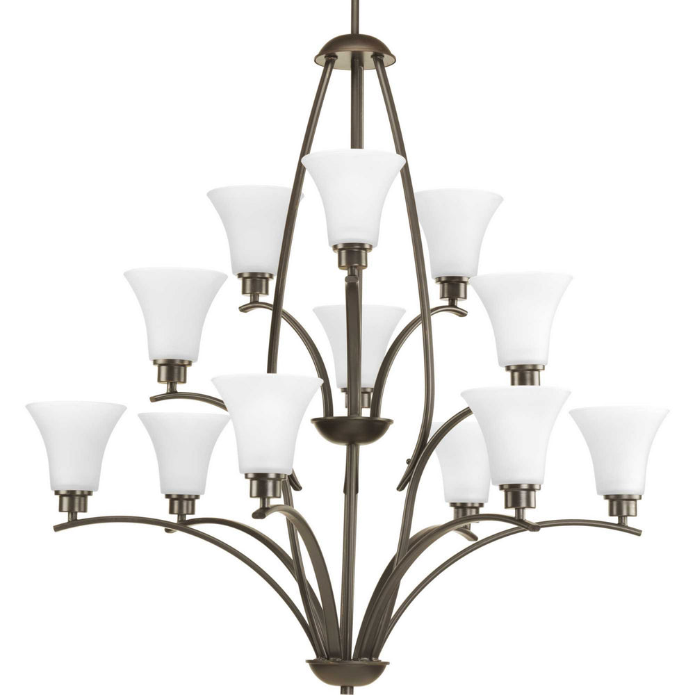 Progress Canada - 12 Light Chandelier - Joy - Antique Bronze- Union Lighting Luminaires Decor