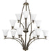 Progress Canada - 12 Light Chandelier - Joy - Antique Bronze- Union Lighting Luminaires Decor