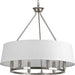 Progress Canada - Six Light Chandelier - Cherish - Brushed Nickel- Union Lighting Luminaires Decor