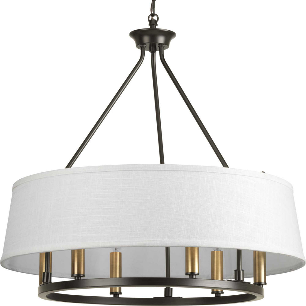 Progress Canada - Six Light Chandelier - Cherish - Antique Bronze- Union Lighting Luminaires Decor