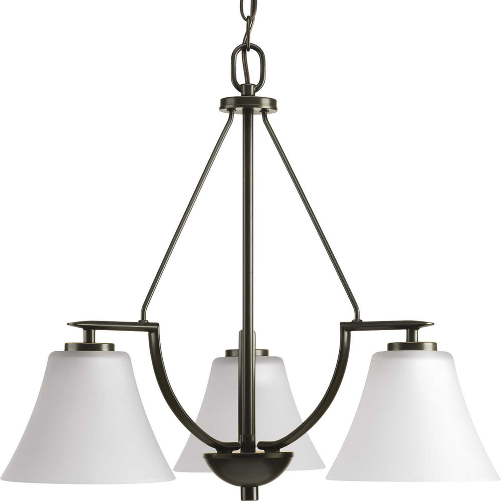 Progress Canada - Three Light Chandelier - Bravo - Antique Bronze- Union Lighting Luminaires Decor