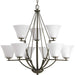 Progress Canada - Nine Light Chandelier - Bravo - Antique Bronze- Union Lighting Luminaires Decor