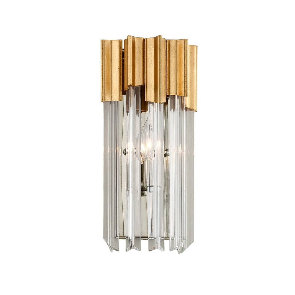 Corbett Lighting Canada - One Light Wall Sconce - Charisma - Gold Leaf W Polished Stainless- Union Lighting Luminaires Decor