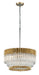 Corbett Lighting - Ten Light Chandelier - Charisma - Gold Leaf W Polished Stainless- Union Lighting Luminaires Decor