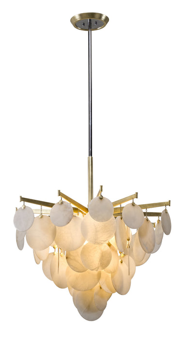 Corbett Lighting Canada - One Light Chandelier - Serenity - Gold Leaf W Polished Stainless- Union Lighting Luminaires Decor
