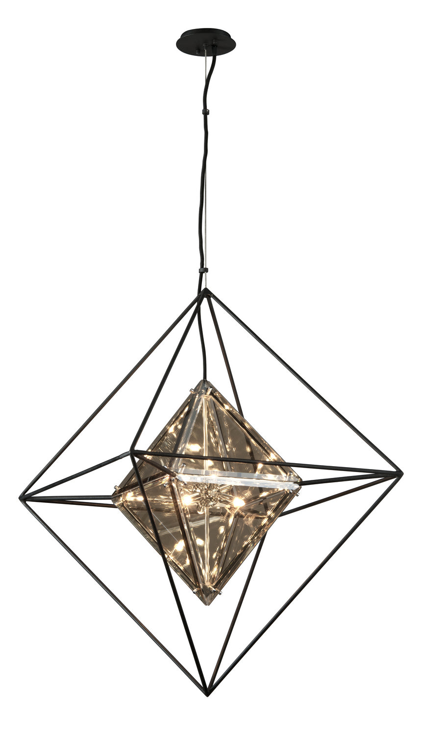 Troy Lighting Canada - Six Light Chandelier - Epic - Textured Iron- Union Lighting Luminaires Decor