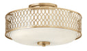 Fredrick Ramond Canada - LED Semi-Flush Mount - Jules - Brushed Gold- Union Lighting Luminaires Decor