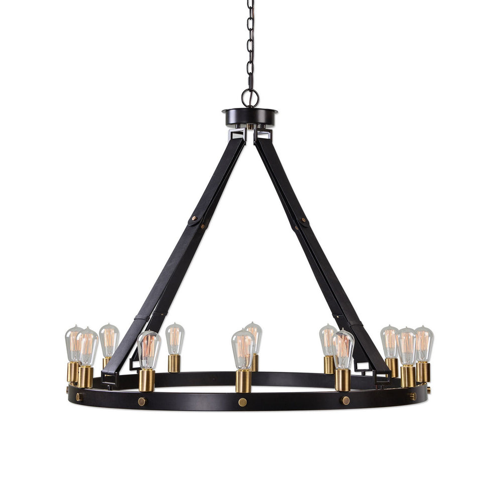 Uttermost - 12 Light Chandelier - Marlow - Dark Antique Bronze /Weathered Bronze- Union Lighting Luminaires Decor
