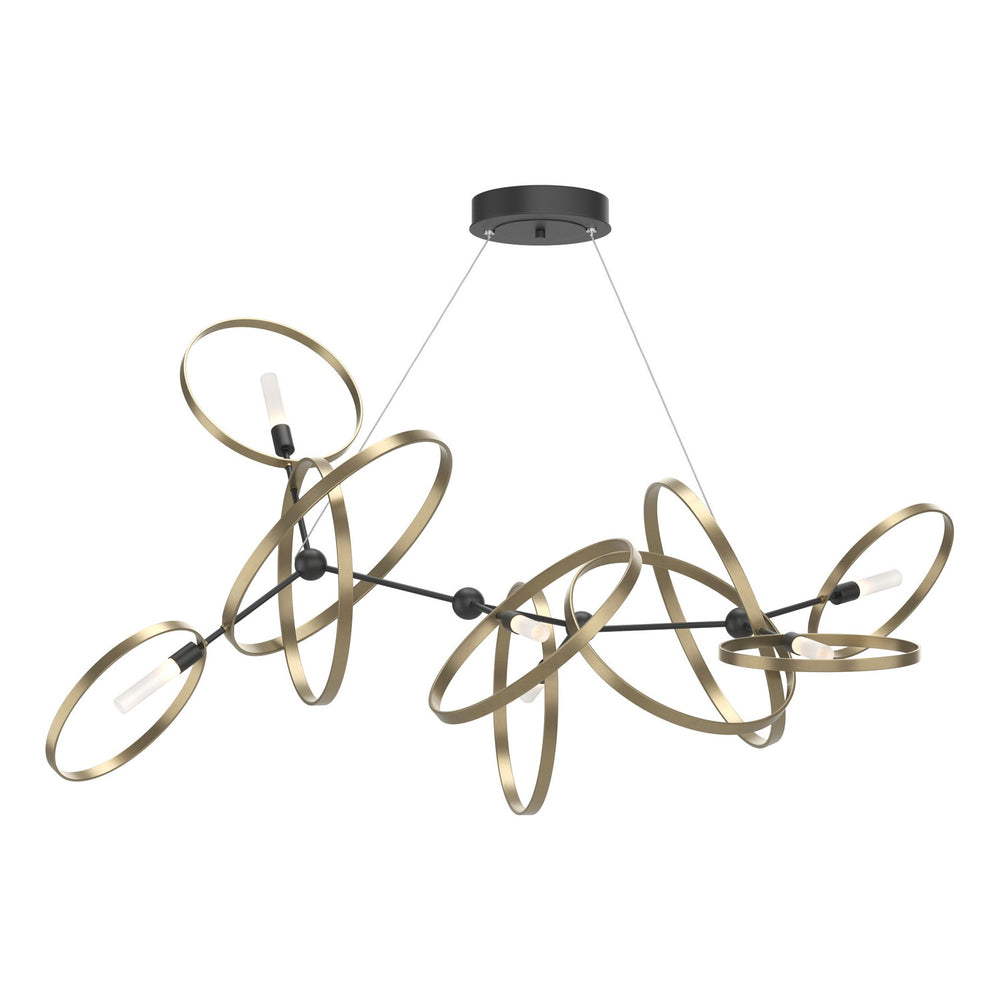 Hubbardton Forge - Six Light Pendant - Celesse - Black- Union Lighting Luminaires Decor