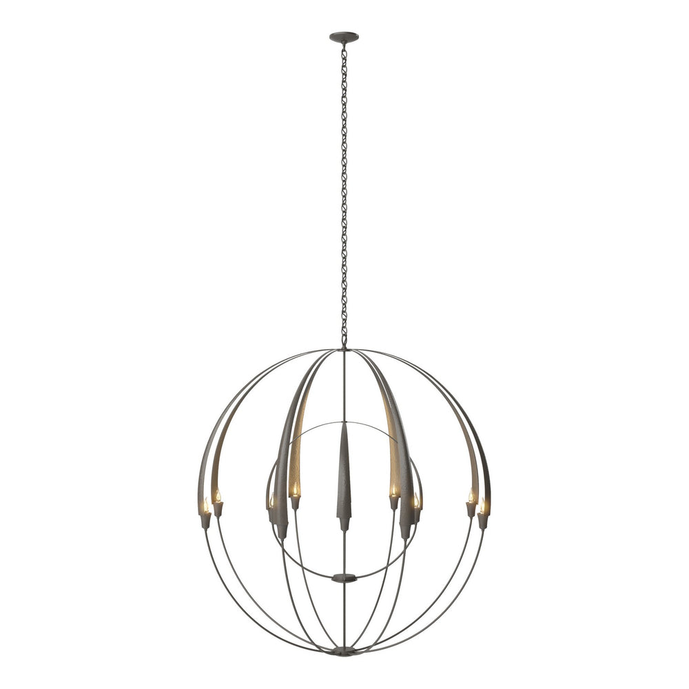 Hubbardton Forge - 12 Light Chandelier - Cirque - Dark Smoke- Union Lighting Luminaires Decor