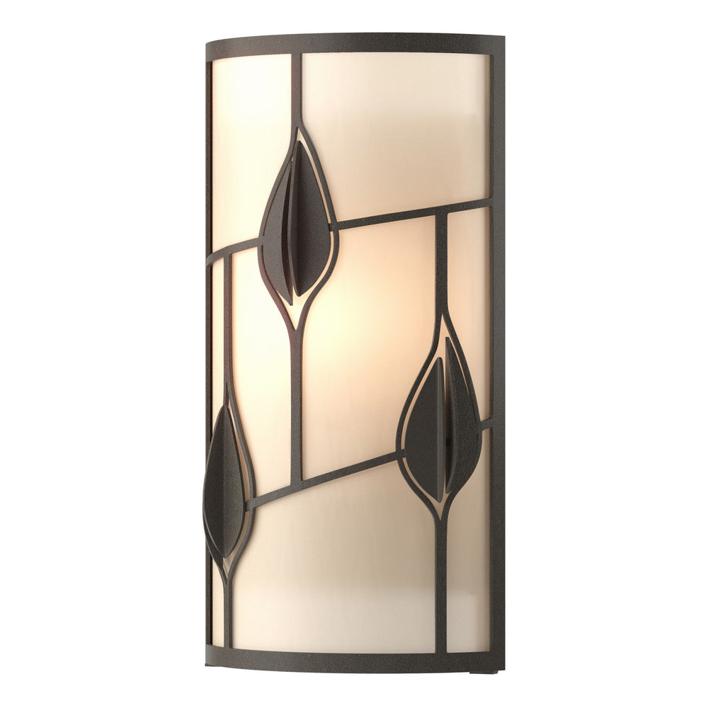 Hubbardton Forge - One Light Wall Sconce - Alison's Leaves - Dark Smoke- Union Lighting Luminaires Decor