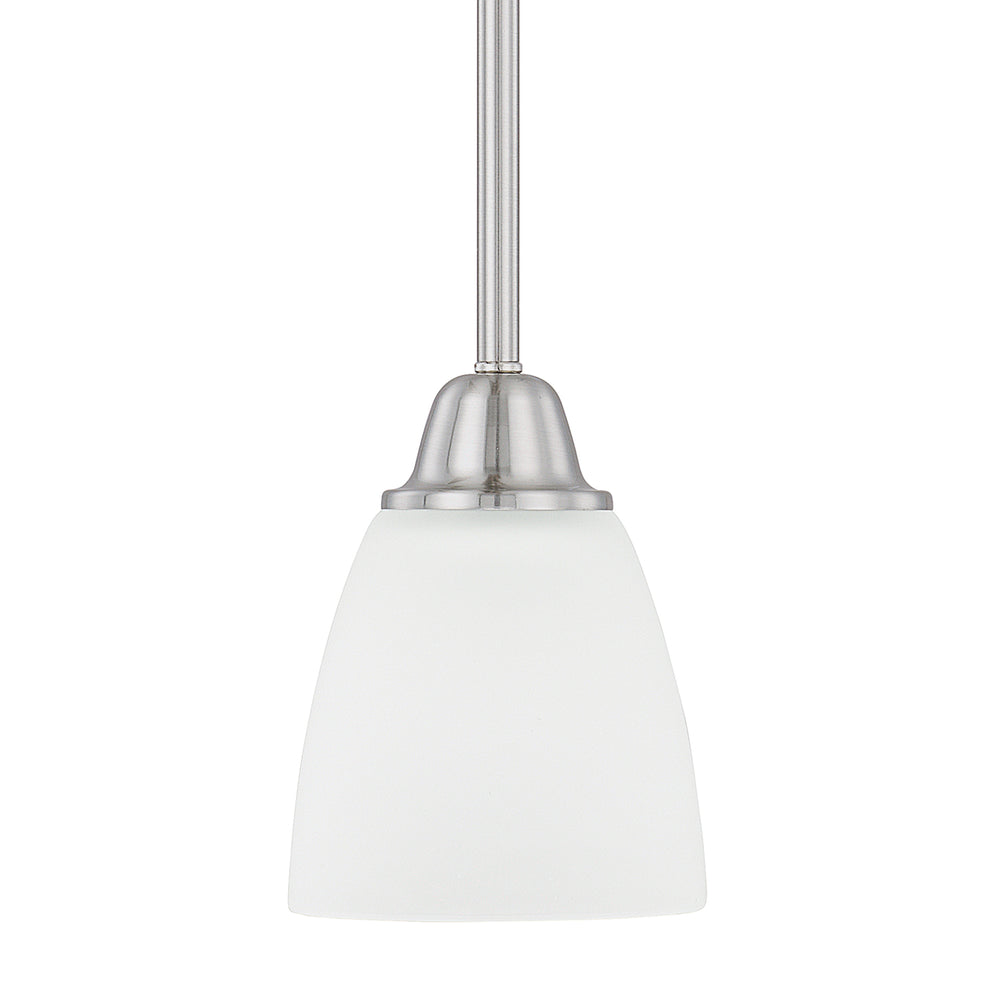 Capital Lighting - One Light Pendant - Trenton - Brushed Nickel- Union Lighting Luminaires Decor