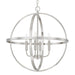 Capital Lighting - Four Light Pendant - Hartwell - Brushed Nickel- Union Lighting Luminaires Decor