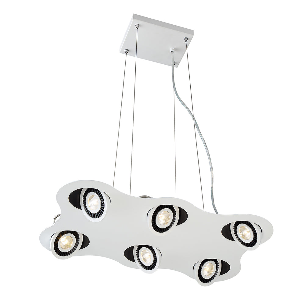 Eurofase Canada - VISION,6LT LED PENDANT,W/B - VISION - White/Black- Union Lighting Luminaires Decor