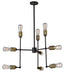 Artcraft Canada - Nine Light Chandelier - Jersey - Vintage Brass- Union Lighting Luminaires Decor